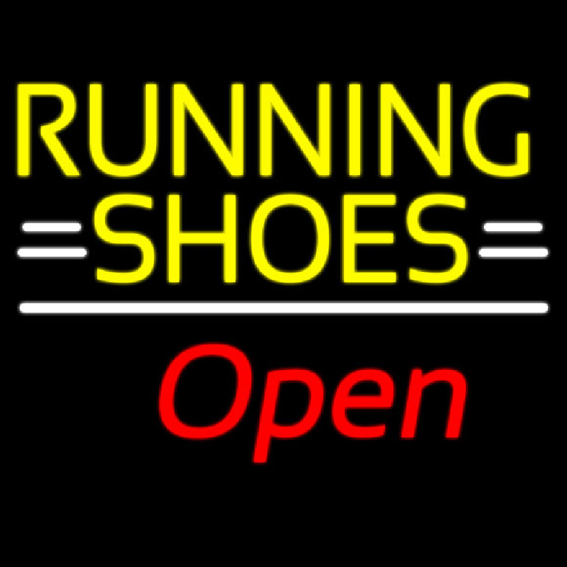 Running Shoes Open Neonreclame