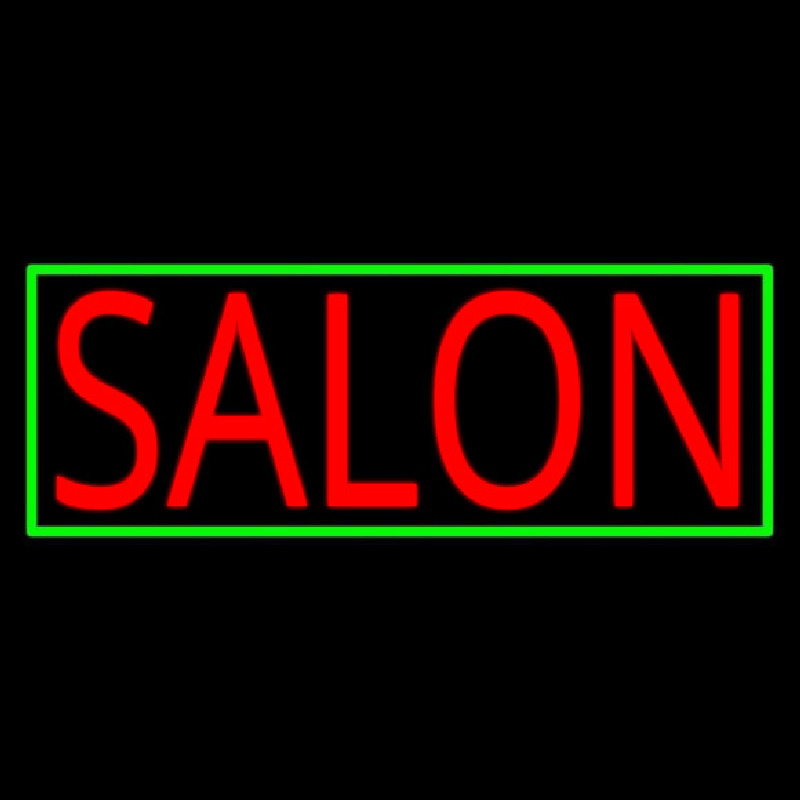 Salon With Yellow Border Neonreclame