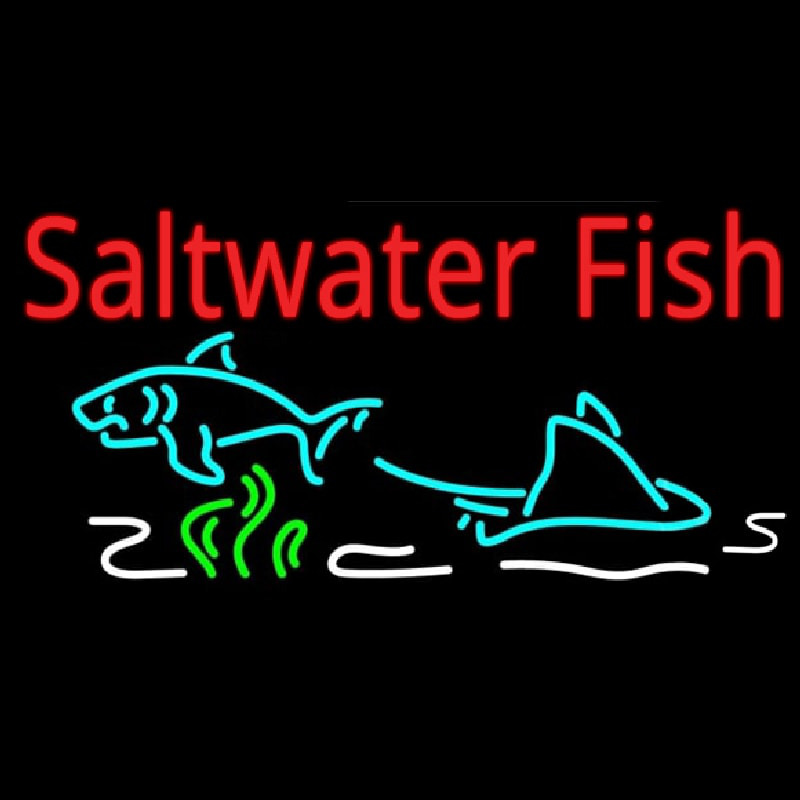 Saltwater Fish Neonreclame