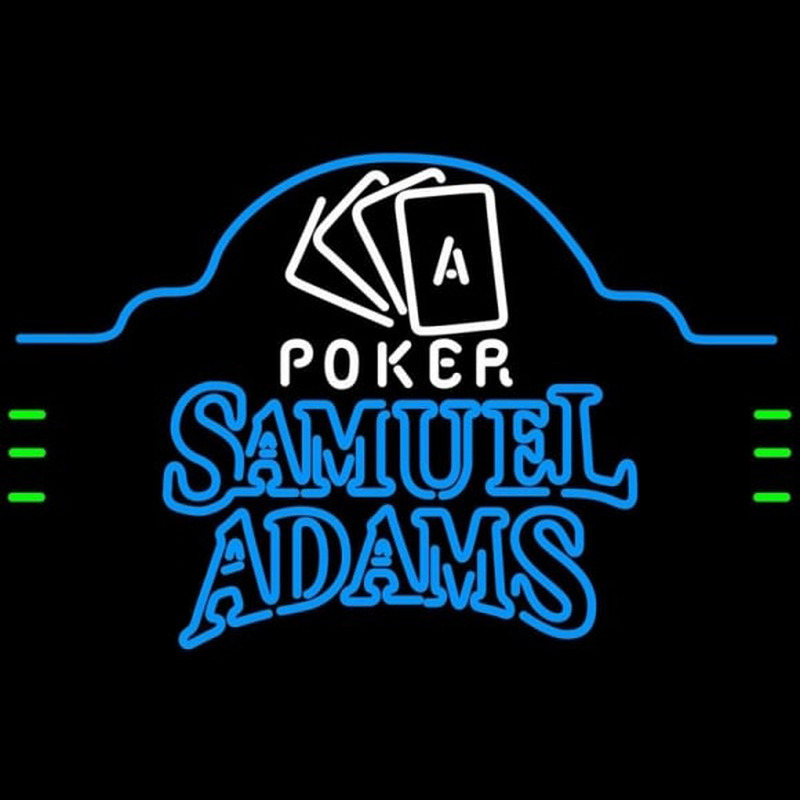 Samuel Adams Poker Ace Cards Beer Sign Neonreclame