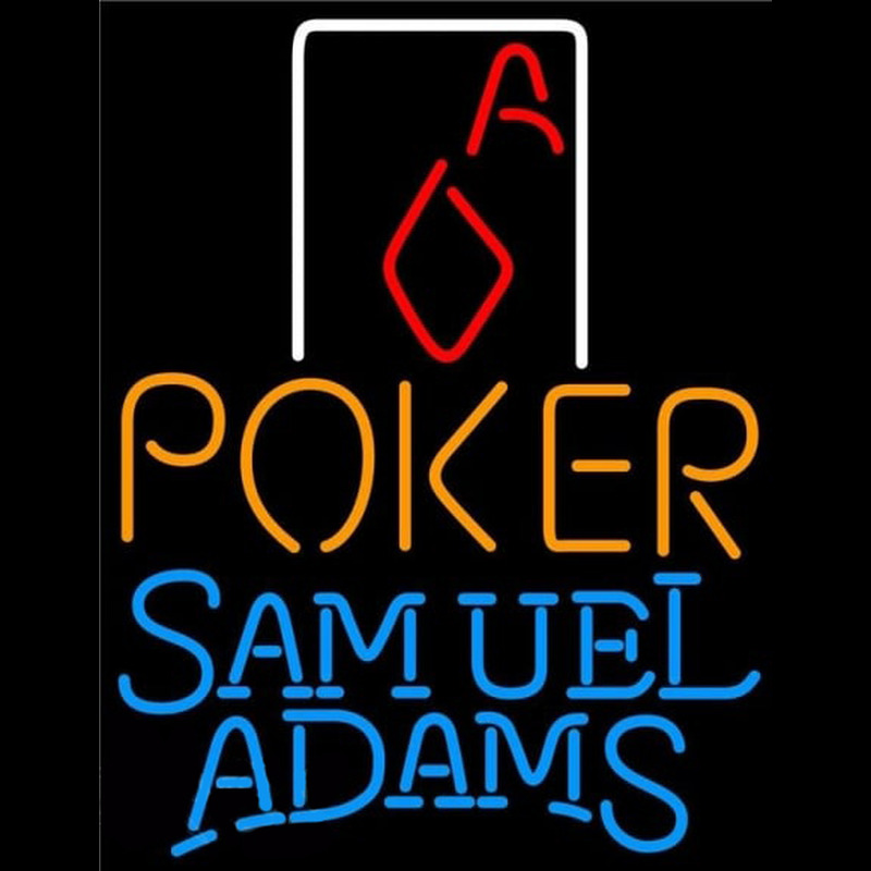 Samuel Adams Poker Squver Ace Beer Sign Neonreclame