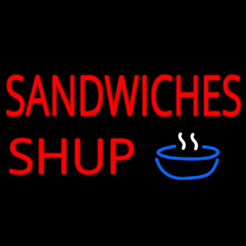 Sandwiches Soup Neonreclame