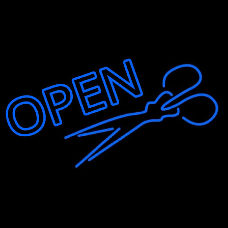 Scissor Open Neonreclame