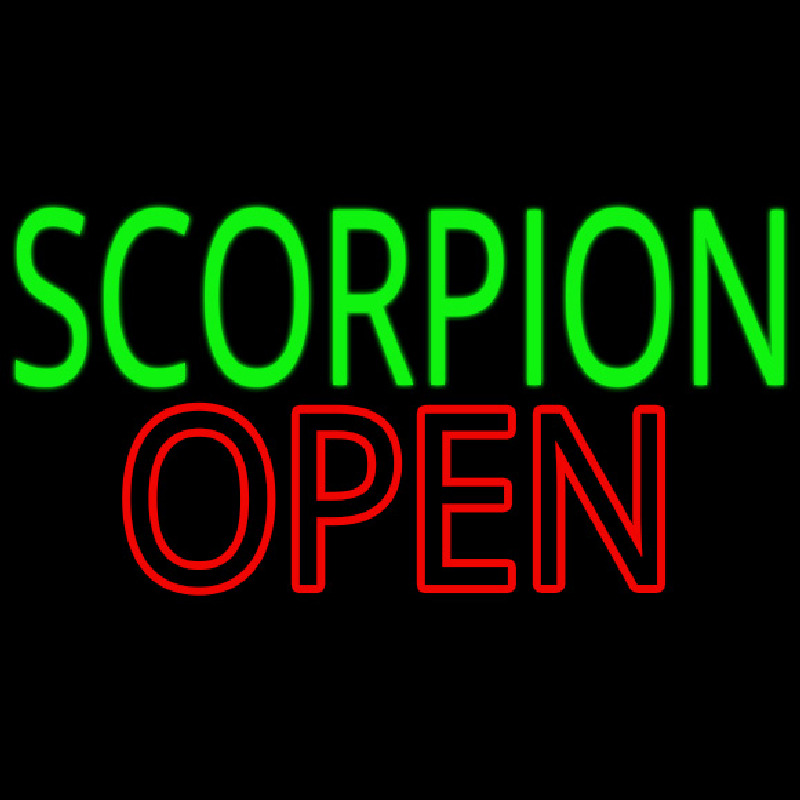 Scorpion Open Neonreclame