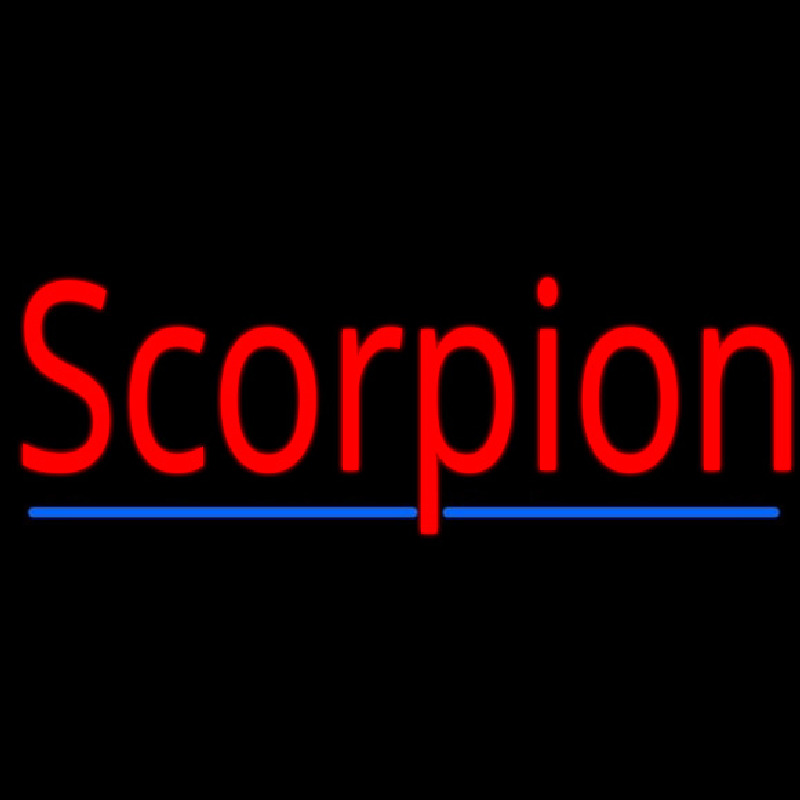 Scorpion Red 3 Neonreclame