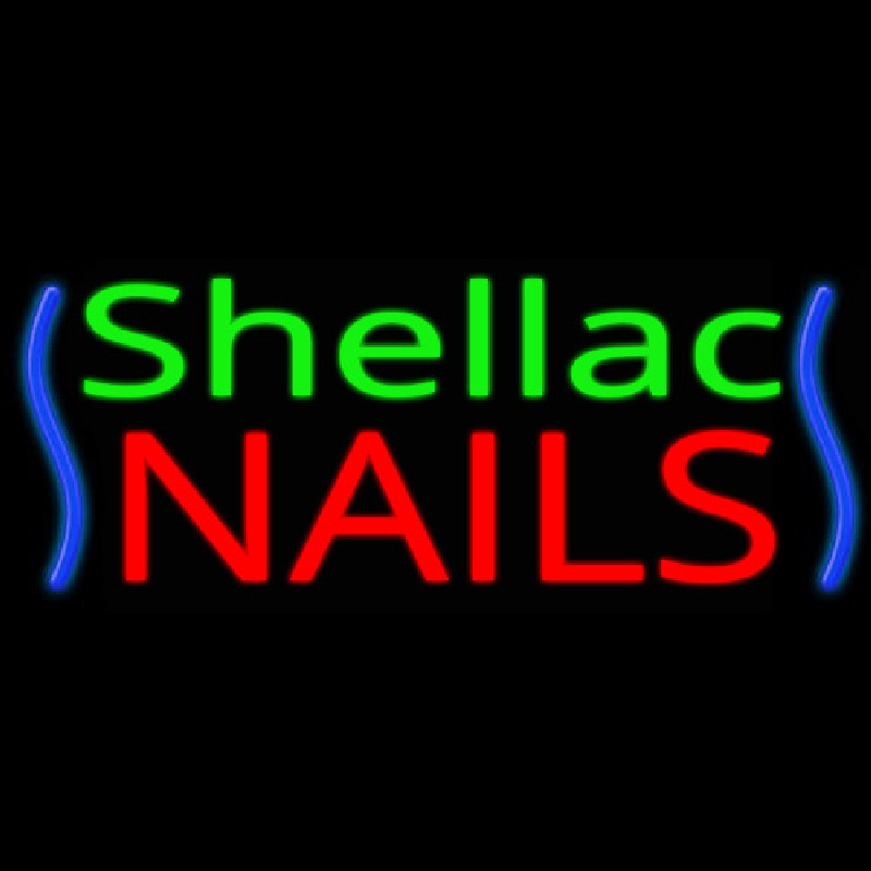 Shellac Nails Neonreclame