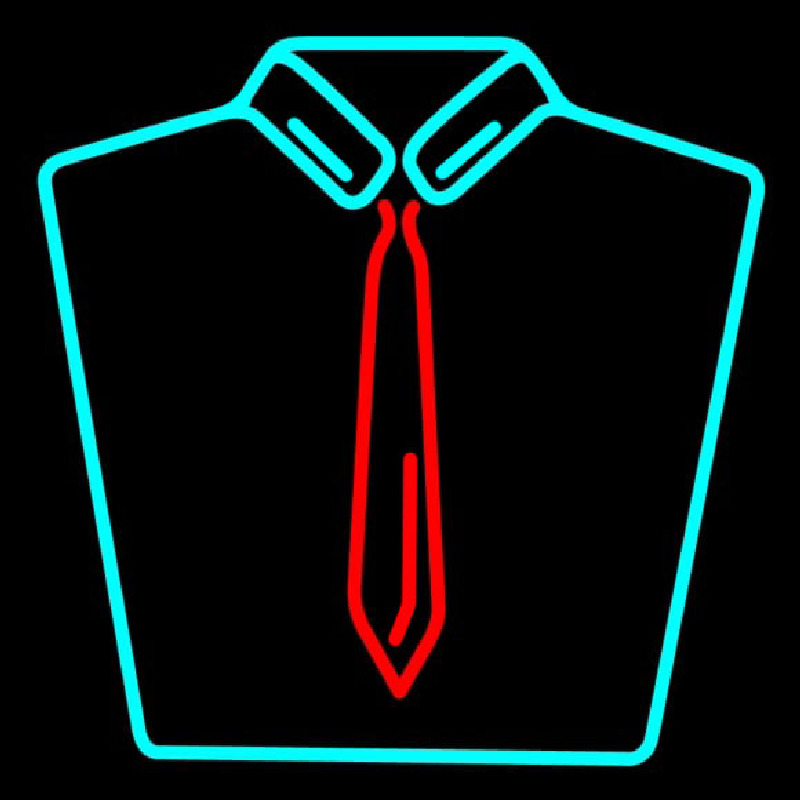 Shirt With Tie Logo Neonreclame