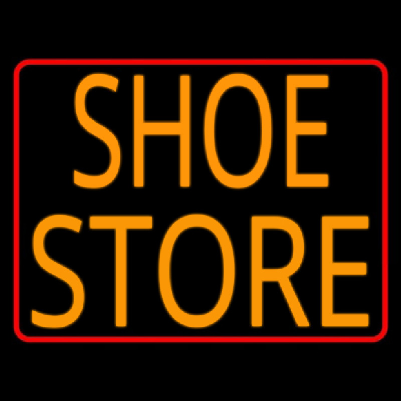 Shoe Store With Red Border Neonreclame