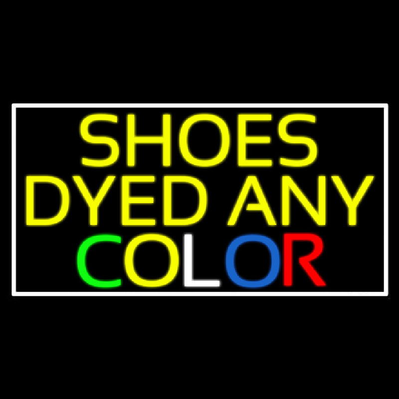 Shoes Dyed And Color With Border Neonreclame