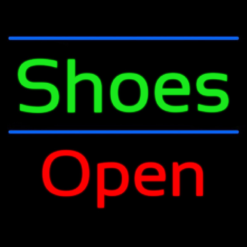 Shoes Open Neonreclame