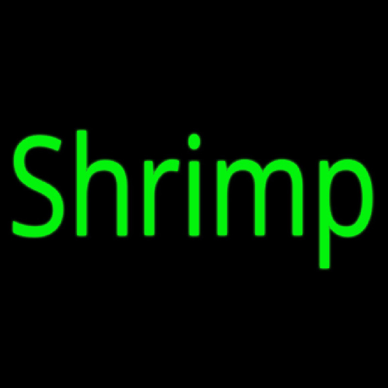 Shrimp Cursive Neonreclame