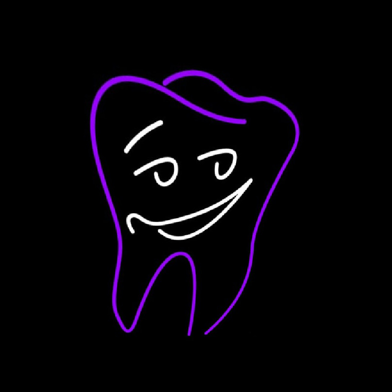 Smiling Dental Logo Neonreclame