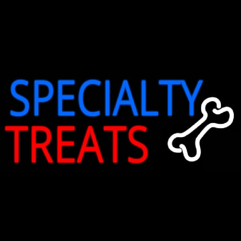 Specialty Treats With Bone Neonreclame