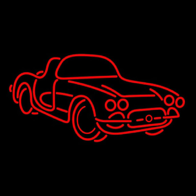 Sport Red Car Logo Neonreclame