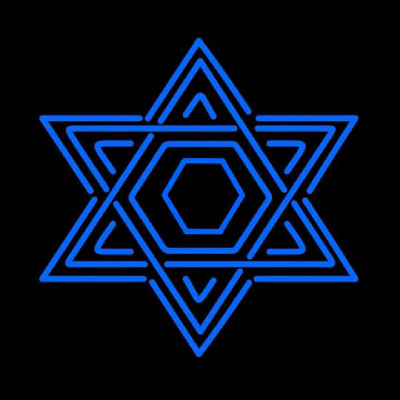 Star Of David Judaism Neonreclame