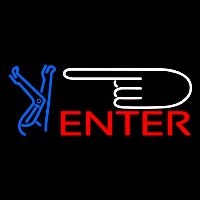 Strip Girl Enter Logo Neonreclame