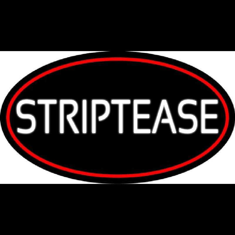 Striptease With Red Border Neonreclame