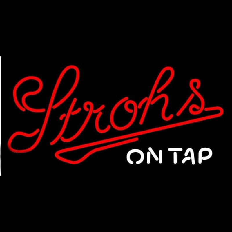 Strohs On Tap Beer Sign Neonreclame