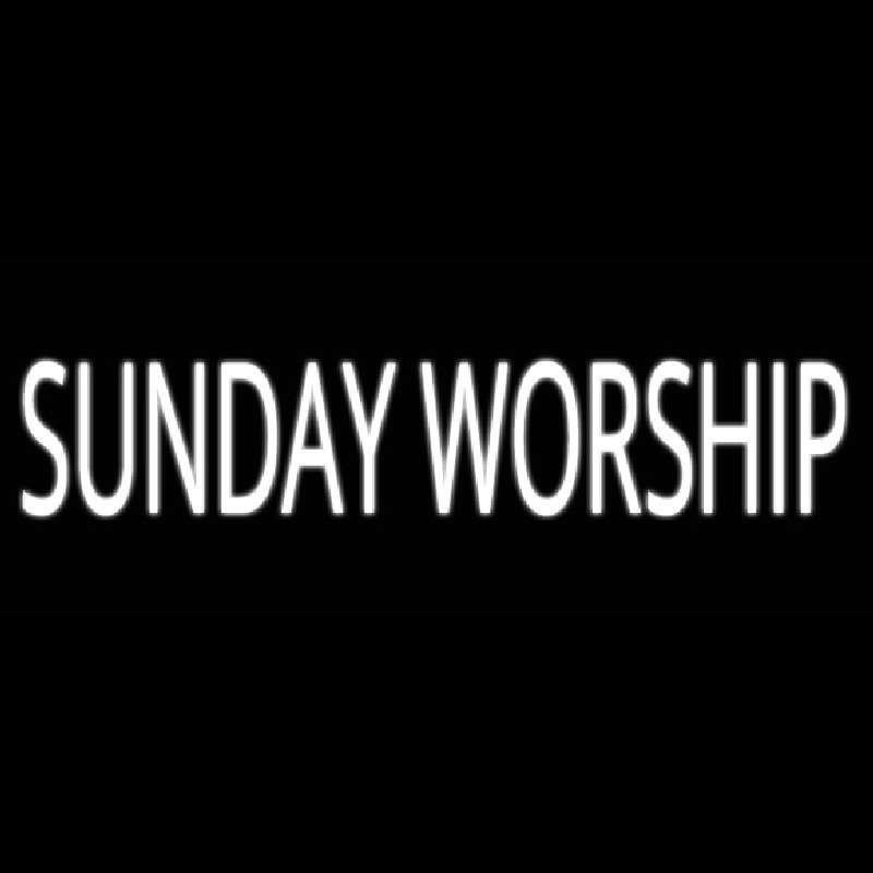 Sunday Worship Neonreclame