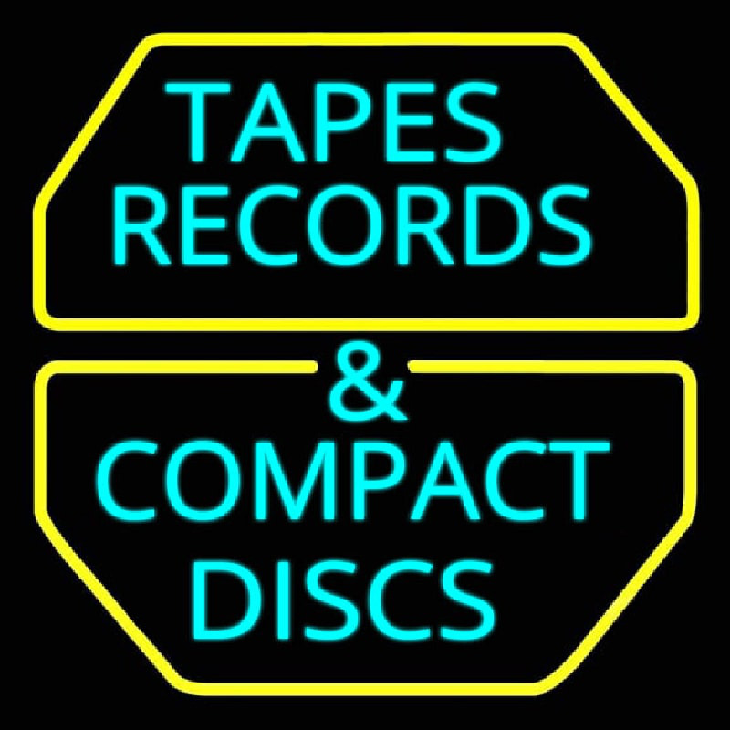 Tapes Cds Disc Neonreclame