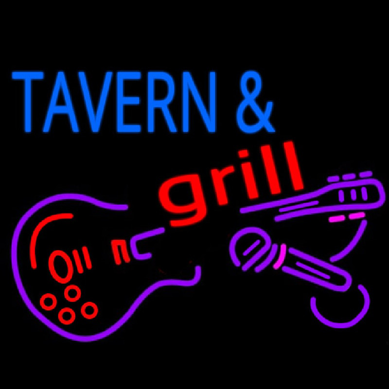 Tavern And Grill Guitar Neonreclame