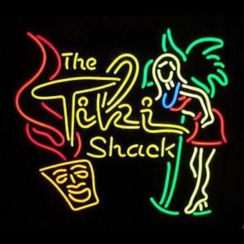 The tihi shack girl tree Neonreclame