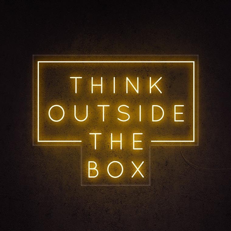 Think Outside The Box Neonreclame