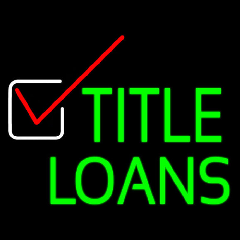 Title Loans Neonreclame