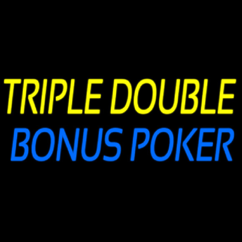 Triple Double Bonus Poker Neonreclame