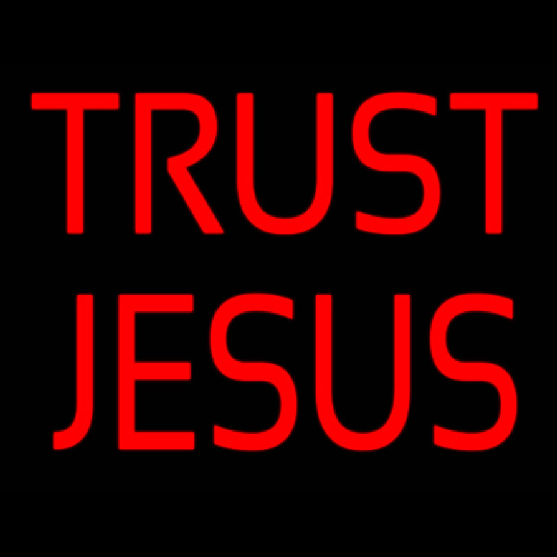 Trust Jesus Neonreclame