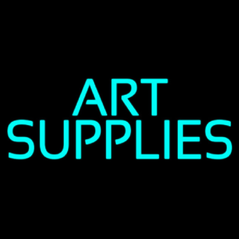 Turquoise Art Supplies Neonreclame