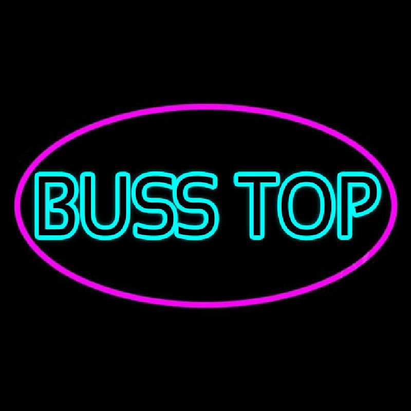 Turquoise Bus Stop Neonreclame