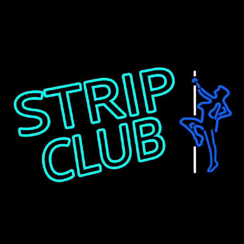 Turquoise Strip Club Neonreclame