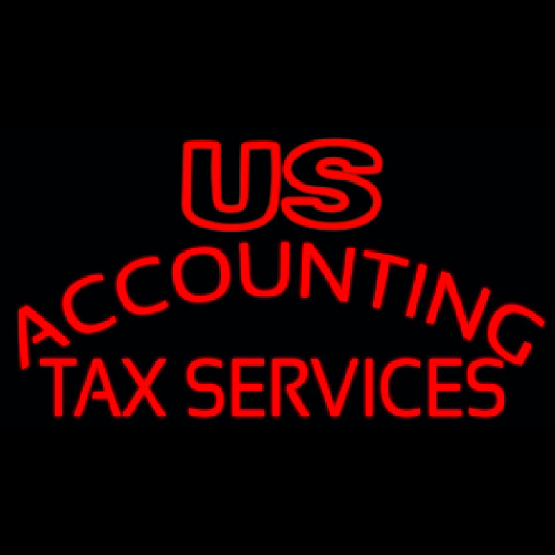 Us Accounting Ta  Service Neonreclame