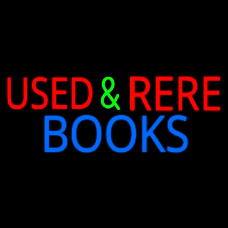 Used And Rare Books Neonreclame