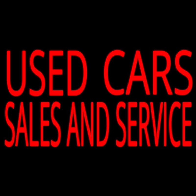 Used Cars Sales And Service Neonreclame