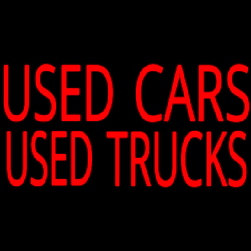 Used Cars Used Truckes Neonreclame