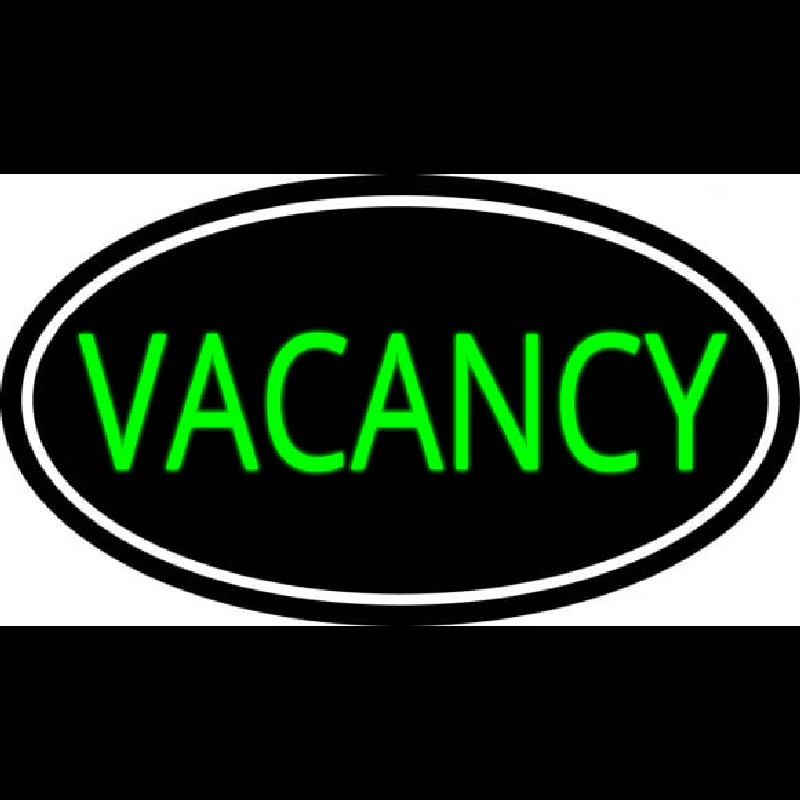 Vacancies With White Border Neonreclame