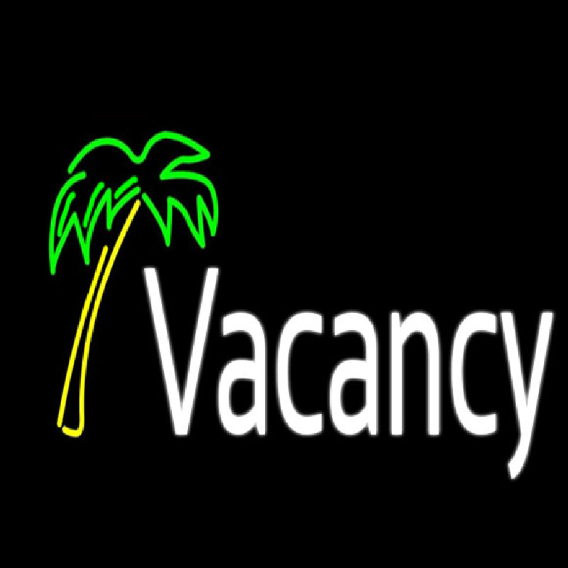 Vacancy With Tree Neonreclame