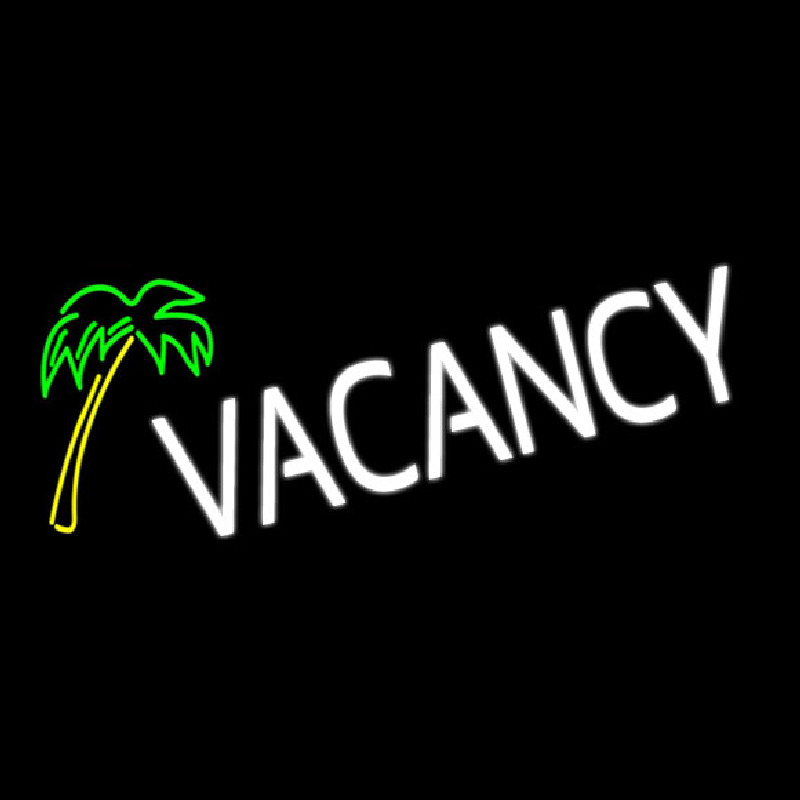 Vacancy With Tree Neonreclame