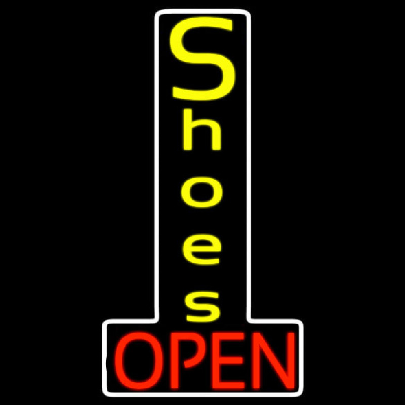 Vertical Shoes Open Neonreclame