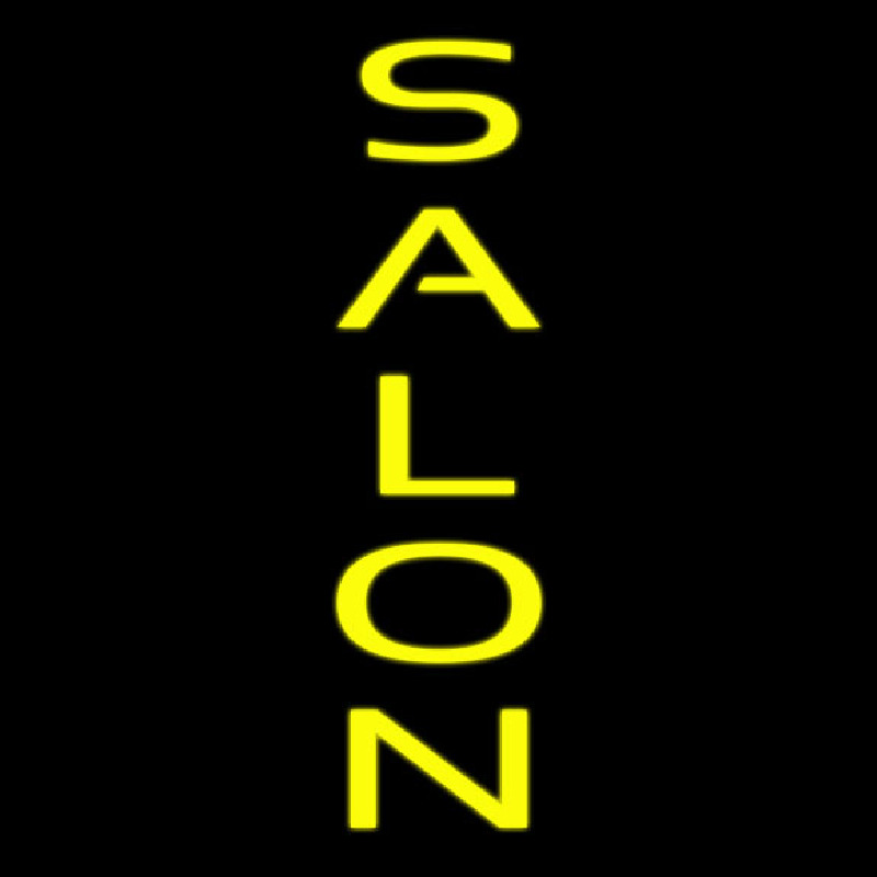 Vertical Yellow Salon Neonreclame