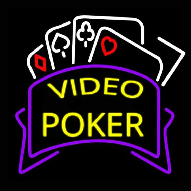 Video Poker Neonreclame