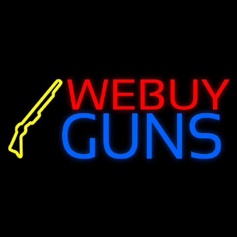 We Buy Guns Neonreclame