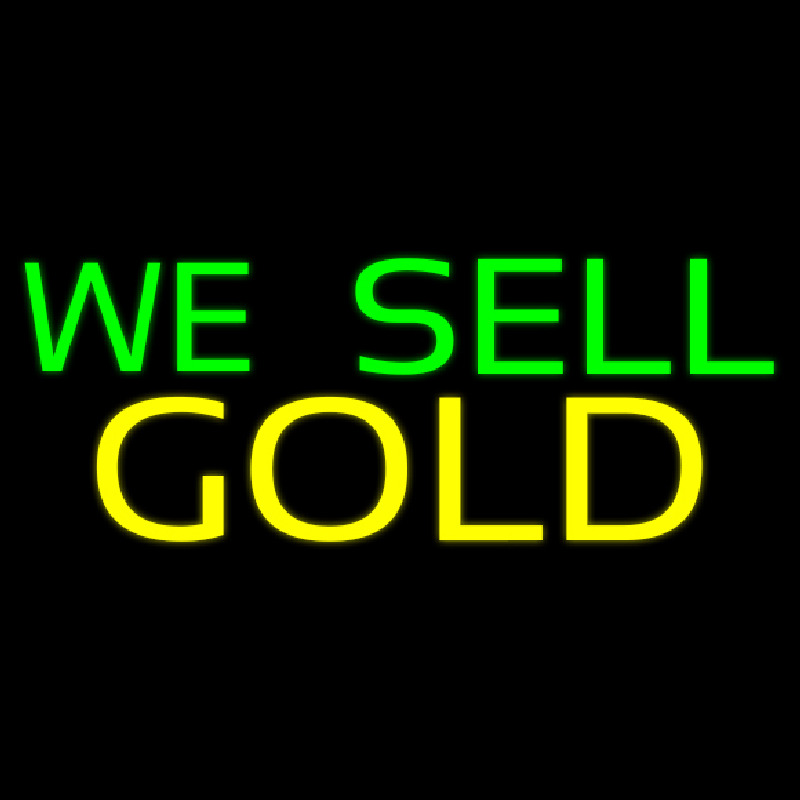 We Sell Gold Neonreclame