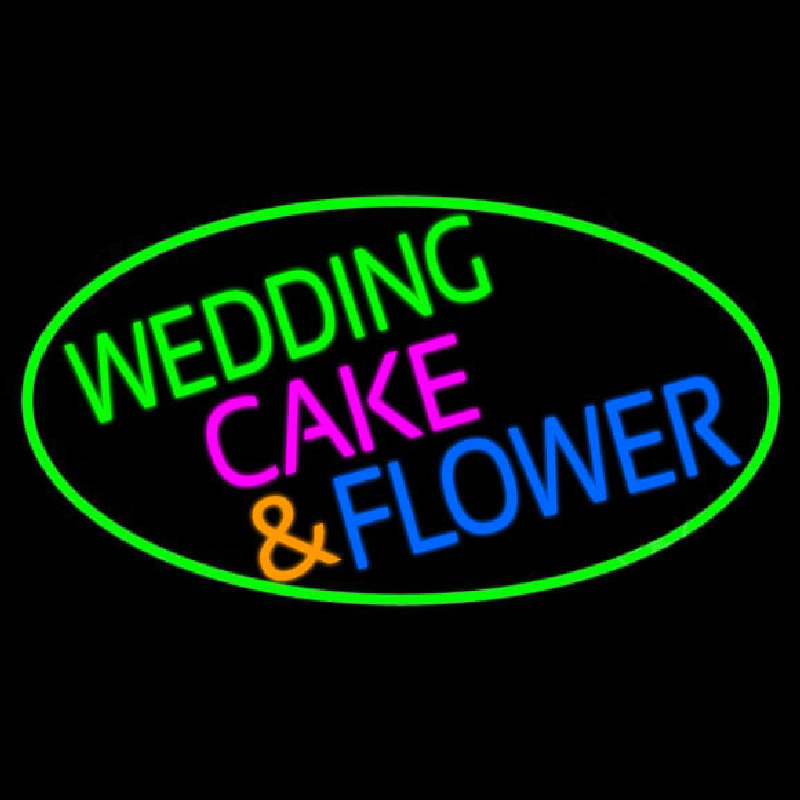 Wedding Cakes And Flowers Neonreclame