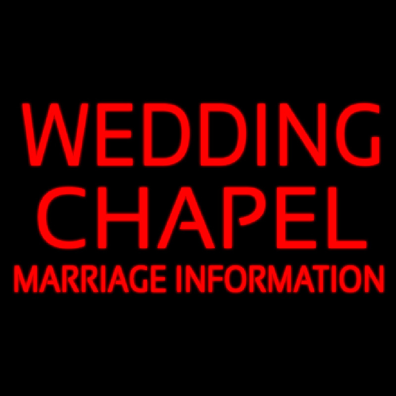 Wedding Chapel Marriage Information Neonreclame