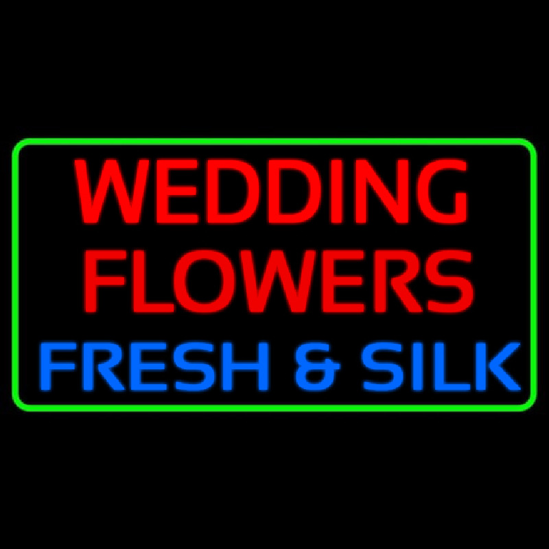 Wedding Flowers Neonreclame