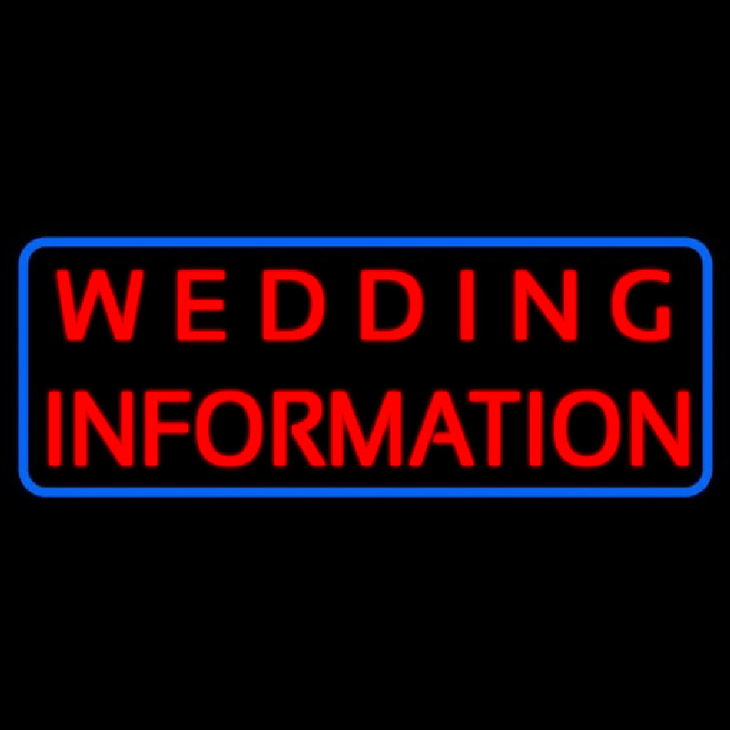 Wedding Information Neonreclame