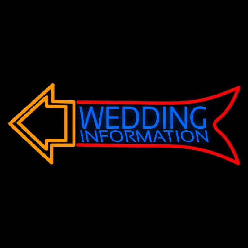 Wedding Information Neonreclame